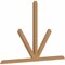 Ekena Millwork Saratoga Timber Gable Bracket, Western Red Cedar, 96"W x 64"H x 3 1/2"D x 3 1/2"F, 16/12 Pitch GBW096X64X0404SAR00SWR - alternate 3